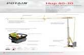 Hup 40-30/media/Files/MTW Direct...• Para su transporte, la Hup 40-30 es compatible con los transportes de Potain Igo Un control remoto de capacidades exclusivas • El montaje mediante