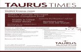 TAURUS ETHICAL FUND - Taurus Mutual Fund Times_Ma… · Taurus Ethical Fund will actively manage investment in companies ... Any amount by SIP2. 25% 1.00% 1.00% ... Tax Benefits: