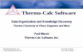 Thermo-Calc Software - Welcome to TMS is Computational thermodynamics / CALPHAD? (3) ¾ In the CALPHAD approach to modeling thermodynamics, the modeling of the Gibbs energy of individual
