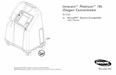Invacare® Platinum™10L Oxygen Concentrator® Platinum 10L Oxygen Concentrator IRC10LX en HomeFill® System Compatible User Manual This manual MUST be given to the user of the product.