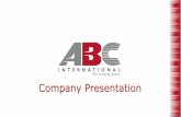Company Presentation - ABC - International · Company Presentation . 03 Welcome ... modification to aircraft cabin interiors by means of ... A340 Cabin Refurbishment