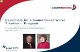 Essentials for a Sound Boiler Water Treatment Program · Essentials for a Sound Boiler Water Treatment Program . Presented by Steve Connor & Debbie Bloom . April 23, 2014 . Note:
