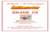 GRADE 10 - Miami-Dade County Public Schoolsteachers.dadeschools.net/dcarballo/FCAT Bellringers/10th Grade... · GRADE 10 Mathematics Weighted Benchmark Item Bank STUDENT COPY ...
