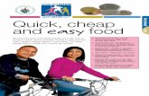 f Quick, cheap and easy - BDA Teens Weight Wise web site · Quick, cheap and easy food ... less likely to buy foods that you ... Quick easy meals Want something you can have in a