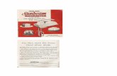 SunbeamHandMixer-1957 - MEBA · YOUR NEW unbeam MIXMASTER gives you all these advantages LARGER BEATERS The sunbeam bigger beaters designed for even, thorough Ing. Give in than other