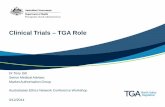 Clinical Trials - TGA Role · CTN vs CTX Schemes - Overview . Clinical ... GCP and GMP requirements for Clinical Trials ... Clinical Trials – TGA Role 22 GCP compliance provides: