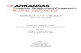APPLICATION PACKET - Arkansas · APPLICATION PACKET F ... No t-shirt, ... Include backup documentation for all items listed on Attachment B "Cost Estimate Breakdown."