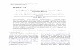 Investigation of optimal condition for Chlorella vulgaris ...gjesm.net/article_22943_4886dbd2ff922a98ef31e68a80c9f2e6.pdf · Investigation of optimal condition for Chlorella vulgaris