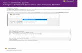 Use your Software Assurance & Services Benefits … · Microsoft Volume Licensing 1 Customer Guide The Microsoft Business Center lets you view, learn about and use your Software Assurance