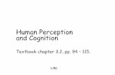 Human Perception and Cognition - Chalmers · vibrations to inner ear ... information is transient, a word is ... Example of How Human Cognition and Perception Functions: