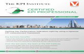 C-KPI Framework KPI PROFESSIONAL v 2.0 2015€¦ · Certified KPI Professional å Manama Kamal Al-hihab infovigilanceconsultingcom Page 6 Facilitator Testimonials “Big thanks again