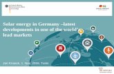 Solar energy in Germany –latest developments in one of …tunesien.ahk.de/fileadmin/ahk_tunesien/06_Events/EEE2016/3._BSW_S… · Solar energy in Germany –latest developments