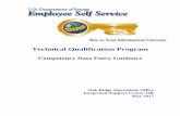Competency Data Entry Guidance - DOE Fusion Energy ... · Employee Self Service Competency Data Entry Guidance 2 ... in ESS, you should read the ORO Technical ... in ESS. You must