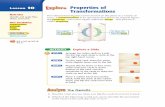 10 Properties of Transformations - Glencoeglencoe.com/.../ls1_c3_explore_properties_of_transformations.pdf · Properties of Transformations ... 1. Describe what you ... 7. MAKE A