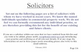 Solicitors - Bankier Sloanwithout background)APR10.pdf · Solicitors If you are a solicitor within our area that we have omitted from this list and you wish to be added, please notify