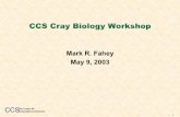 CCS Cray Biology Workshop - csm.ornl.gov · CCS The Center for Computational ... •Compiler (cc and ftn) core dumping. 32 CCS The Center for Computational Sciences ... ORNL Cray