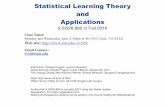 Statistical Learning Theory and Applications - mit.edu9.520/fall16/slides/class01/class01.pdf · Statistical Learning Theory and Applications 9.520/6.860 in Fall 2016 ... A problem