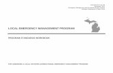 LOCAL EMERGENCY MANAGEMENT PROGRAM€¦ · MSP/EMHSD Pub 206 December 2011 Emergency Management and Homeland Security Division Michigan Department of State Police LOCAL …