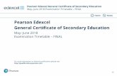 Pearson Edexcel · Home Notes Pearson Edexcel General Certificate of Secondary Education Mane Examination Timetale FINAL Week 2 (1 of 2) Date Morning Session Length Afternoon ...