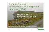 Genetic Diversity, conservation and crop wild relatives wild relatives... · Genetic Diversity, conservation