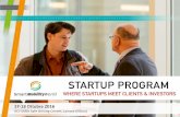 STARTUP PROGRAM - SmartMobilityWorld · featuring both the existing business ... Startup the Mobility 2.0. ... Free passes included in the startup program.