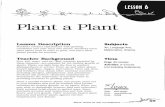 Plant a Plant - USDA€¦ · Plant a Plant Lesson Description ... • Students can take their bean plants or the potted ... trees, or write a poem about a tree.