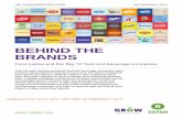BEHIND THE BRANDS - Oxfam Deutschland€¦ · those which score the highest ... Behind the Brands reveals that the social responsibility and sustainability ... food producers, ...