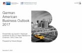 German Business Outlook - AHK USA€¦ · Business Outlook 2017. 2 ... Midwest 33% West coast 5% ... The GACCs, coordinated and supported by the German Association of Chambers of