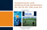 Comparisons and Underwriting Guidelines for ALTA 9s, …washingtonlandtitle.com/wp-content/uploads/2017/10/3a-Underwriting... · Comparisons and Underwriting Guidelines for ALTA 9s,