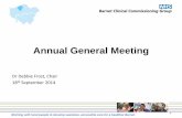 Annual General Meeting - Barnet CCG 18 Sep/3. DF presenta… · Annual General Meeting ... • Process was seamless and business as usual for patients ... PowerPoint Presentation