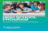 HIGH SCHOOL PROGRAM - College of DuPage - Home · CLASS LOCATIONS . Glen Ellyn classes ... result in a “Withdrawal/Failure ... Fax: (630) 942-2071 . Please see the High School Program