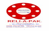 ALL ONE PAGE 06-10 - Reli-A-Pak CATALOG 12-12.pdf · reli-a-pak ® bolt, nut, & gasket sets by reliable fasteners, inc. table of contents reli-a-pak® information ...