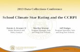 School Climate Star Rating and the CCRPI · School Climate Star Rating and the CCRPI ... •To be included in 2015-2016 School Climate Star Rating ... 01 to 20 1.5 Stars: 21 to 30