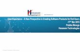 User Experience A New Perspective in Creating Software ...€¦ · © Hexaware Technologies. All rights reserved. User Experience –A New Perspective in Creating Software Products