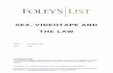 Sex, Videotape and the Law - Foley's video tape and the law_Dean2009.… · Title: Sex, Videotape and the Law Author: Dr Robert Dean Subject: Beach of confidence becomes breach of