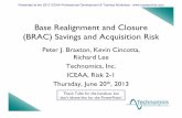 Base Realignment and Closure (BRAC) Savings and ... · PBraxton@technomics.net, (703) 944-3114 Base Realignment and Closure (BRAC) • Process to temper politicization of base closures
