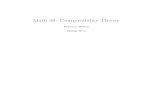 Math 29: Computability Theory · ity by Cutland [10], A Mathematical Introduction to Logic by Enderton [19], An IntroductiontoFormalLanguagesandAutomata byLinz[41],andATransitionto