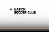 NATICK SOCCER CLUB · NATICK SOCCER CLUB . ... RUNNING WITH THE BALL IN COUNTER ATTACKS ATTACKING 2v1, 2v2, ... Quick transition from defence to attack and