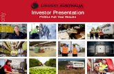 Investor Presentation FY2014 Full Year Results For ... · For personal use only FY2014 Full Year Results . ... Lindsay Australia Limited , before making any investment decision based