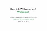 Herzlich Willkommen! Welcome! - Startseite TU Ilmenau · (Strategic Communication) ... • Marketing 3 – Angewandte Marketingforschung (4 LP) ... Kurs Beschreibung/ Course Description.