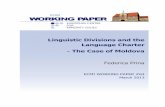 Linguistic Divisions and the Language Charter – The … · Linguistic Divisions and the Language Charter ... ‘the key feature that had long distinguished them ... communism.38