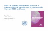 GHS – A globally standardised approach to classify ... of GHS Version II.pdf · GHS – A globally standardised approach to classify chemical hazards, and to communicate them on