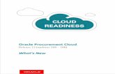 TABLE OF CONTENTS - cloud.oracle.com · In this update, Oracle Procurement Cloud delivers new REST APIs to enable and simplify integration with ... Punchout Connections Purchasing