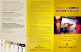 M090515 Club Monarch Brochure Rev2 - Monarch Black … · Membership is free As a member, you will instantly qualify for many bene˜ ts and privileges of Club Monarch. Simply visit