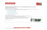 Networking Options for ThinkSystem Servers - Lenovo … · Product guide Intel X710 10 GbE SFP+ Network Adapters Ideal for server and network virtualization, ... Networking Options