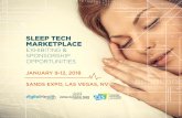 SLEEP TECH MARKETPLACE - Amazon Web Services€¦ · The Sleep Tech Marketplace @ CES convenes some of today’s ... at the Digital Health Summit and Sleep Tech ... DIGITAL HEALTH