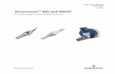 Rosemount 400 and 400VP - Emerson€¦ · Rosemount™400 and 400VP Contacting Conductivity Sensors Instruction Manual LIQ-MAN-400 Rev. L May 2017