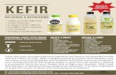 KEFIR - Mt. Olympus Pure foodsmountolympuspurefoods.com/wp-content/uploads/2017/10/MOPF-Kefir… · 9 Excellent Health Benefits . How can kefir help you? ... alternative is perfect