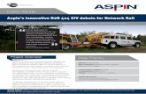 Case Study - Aspin Group · Aspin’s innovative R2R 4x4 SIV debuts for Network Rail Case Study Aspin’s innovative and award-winning new Network Rail approved Road to Rail specially