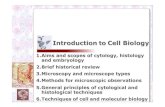 Introduction to Cell Biology - nikolai.lazarov.pronikolai.lazarov.pro/.../03_Introduction_to_Cell_Biology.pdf · Introduction to Cell Biology ... History of cytology and histology